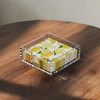 HIIMIEI Acrylic Napkin Holder for Table: Square Luncheon Napkin Tray, Flat - Image 8