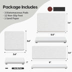 Razborci 3PCS Bathroom Sink Vanity Trays, Quick Stone Drying Mat Dish Soap - Image 3