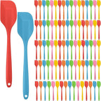 Irenare 84 Pcs Mini Silicone Spatulas Bulk 8.3 Inch Heat Resistant Scrapers by Irenare