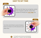 Secura 60-Minute Visual Countdown Timer, 7.5-Inch Oversize Classroom Visual - Image 2
