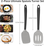 Coukre 2 Pack Silicone Spatula Set, High Heat Resistant, BPA Free Kitchen - Image 6