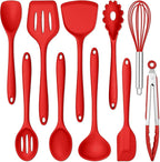 E-far 10 Pieces Silicone Cooking Utensils Set, Heat Resistant Kitchen Utensil by E-far