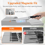 Lifewit Magnetic Drawer Knife Organizers Insert, Kitchen Plastic In Drawer - Image 5