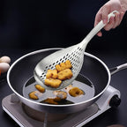 2 Pack Skimmer Slotted Spoon, 13.6 Inch Large Stainless Steel Skimmer Ladle - Image 6