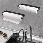 Under Cabinet Paper Towel Holder, Adhesive or Drill Mount Paper Towel Holder - Image 3