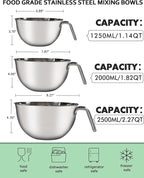 Marsheepy Stainless Steel Mixing Bowls - Image 3