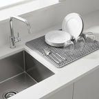 Silicone Drying Mat 16 × 12 – Gray Non-Slip Sink Mat - Image 3