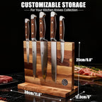 Magnetic Knife Block Set, Double Sided Magnetic Knife Holder - Image 3