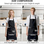 15 Pcs Adult Aprons Bulk with Pockets Adjustable Bib Chef Apron - Image 5