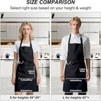 15 Pcs Adult Aprons Bulk with Pockets Adjustable Bib Chef Apron - Image 5