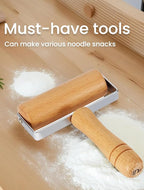 Pizza Rolling Pin, Small Rolling Pin, Non-Stick Wooden Dough Roller - Image 4