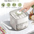 Ice Cube Tray with Lid & Bin Ice Maker Ice Trays - Image 3