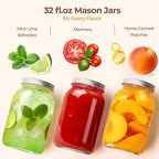 ComSaf Wide Mouth Mason Jars 32 oz - Image 5