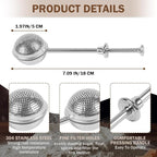 Stainless Steel Tea Strainer, Tea ball Strainers - Image 4