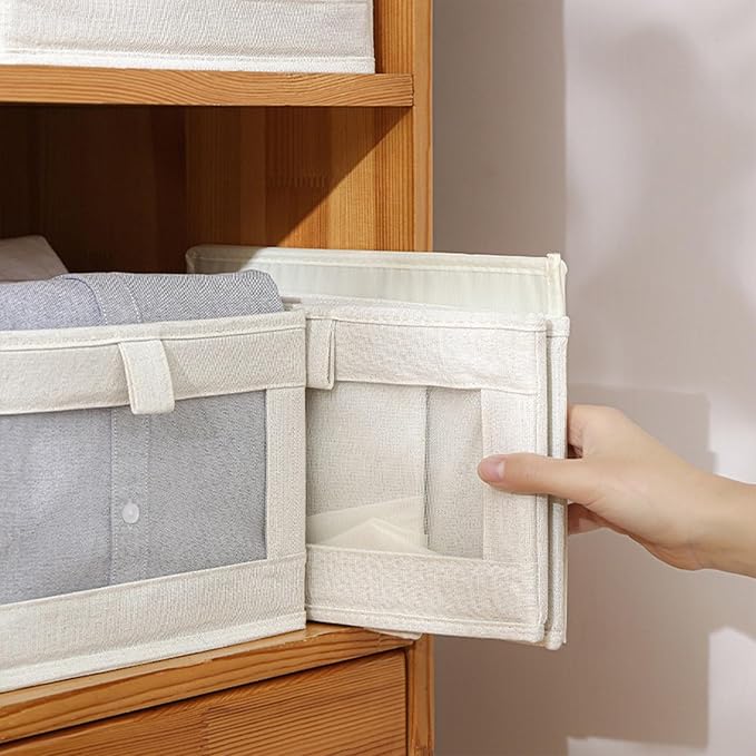 Linen Closet Organizers And Storage, 10 Pack Closet Storage Bins Linen Closet - Image 5