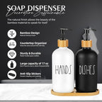 Arktek Glass Soap Dispenser Set - Image 3
