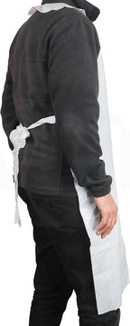 MT Products 2 Mil White Disposable Poly Aprons 46"x28" - Image 8
