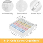 Joyoldelf Sock Organizer Drawer Organizer - Image 2
