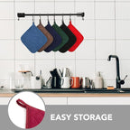 Joyhalo 4 Pack Pot Holders for Kitchen, Cotton Oven Holder - Image 6