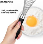 Rainspire 12-Inch Wire Whisk Stainless Steel, Balloon Whisks - Image 4
