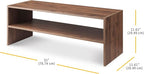 Whitmor Wood Stackable 2-Shelf Shoe Rack, 31 inches - Image 3