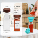 16 Pcs Spice Jars, 4oz Seasoning Containers - Image 2