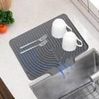 Dish Drying Mat for Kitchen Counter, by JACZZO