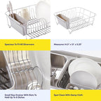 Dish Drying Rack & Cutlery Holder 2 Piece Set - Image 6