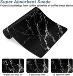 Rnivvi Coffee Mat, Hide Stain Rubber Backed Absorbent Dish Drying Pad - Image 3