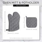 DII Basic Terry Collection 100% Cotton Quilted, Oven Mitt, Honey Gold, 2 Piece - Image 8