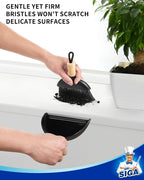 MR.SIGA Mini Dustpan and Brush Set, Portable Cleaning Brush and Dustpan Combo - Image 3