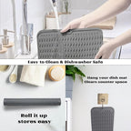 ZLR Silicone Dish Drying Mat for Kitchen Counter, Eco-Friendly Fast Dry Dish Mat - Image 4