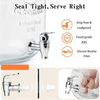 2 Gallon Glass Drink Dispensers - Image 4