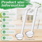 Tioncy 6 Pcs 1 Oz Small Ladle for Serving Sauce 7.09 Inches Plastic Mini Ladles - Image 3