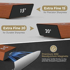 Rolling Knife Sharpener Kit – 3-Stage 400/1000/3000 Grit Discs – 15° & 20° - Image 8
