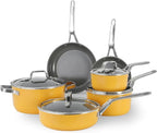 10-Piece Nonstick Ceramic Cookware Set, Non-Toxic Ceramic Coated Aluminum Pots by Unknown