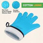 GEEKHOM BBQ Gloves Heat Resistant Oven Mitts - Image 6