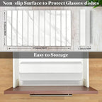 Large Stone Dish Drying Mats for Kitchen Counter, Collapsible Quick Drying Dish - Image 2