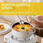 1 Ounce Solid Stainless Steel Portion Control Ladle Spoon -Pizza Sauce Serving - Image 5