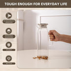 2 Pack Square Glass Water Pitcher - Image 5