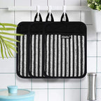 Alselo Silicone Pot Holders Set of 3 Heat Resistant & Non Slip Potholders - Image 7