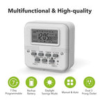 BN-LINK Indoor Digital Light Timer, 7 Day Programmable Plug - Image 7