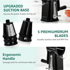 Rotary Cheese Grater Hand Crank - Image 5