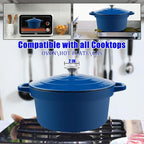 CUKOR 7QT Dutch Oven Pot With Lid, Enameled Cast Iron Dutch Ovens - Image 4