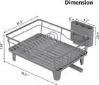 Urackify Dish Drying Rack for Kitchen Counter, Sink Dish Rack - Image 2