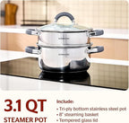 SUNHOUSE 3 Quarts Steamer Pots - Image 2