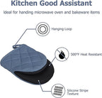 Oven Mitts and Pot Holders Set, Heat Resistant Silicone Kitchen Mini Oven - Image 3