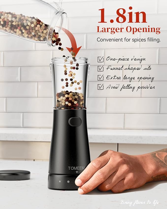 Electric Salt and Pepper Grinder Set - Image 4