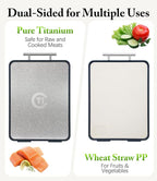 Titanium Cutting Board for Kitchen- Double Sided Chopping Board - Image 4