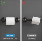 RUMOSE Toilet Paper Holder and Hand Towel Ring Oil Rubbed Bronze Wall Mount - Image 6